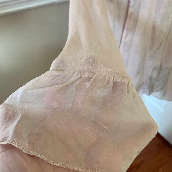 plazza del tempo, light pink ballet cardigan, size Lg. - Picture 3 of 10